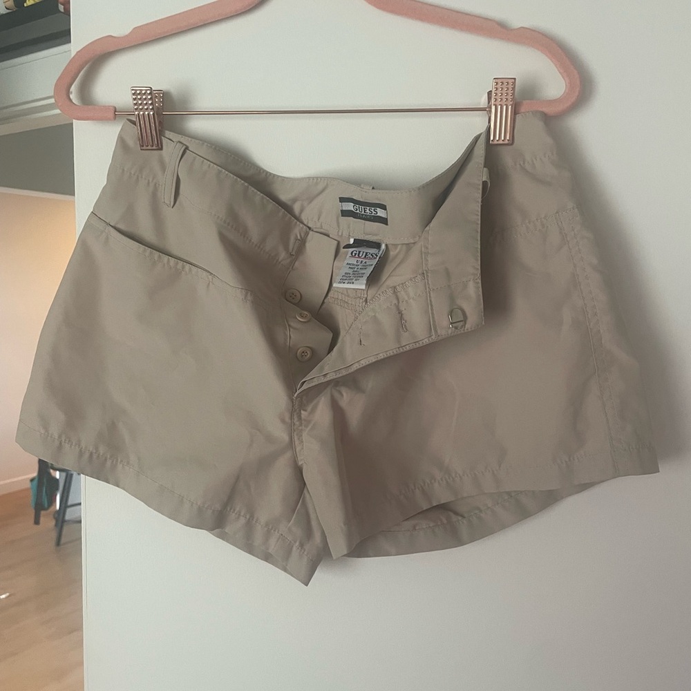 GUESS Beige/Tan Women's Casual Bermuda Shorts